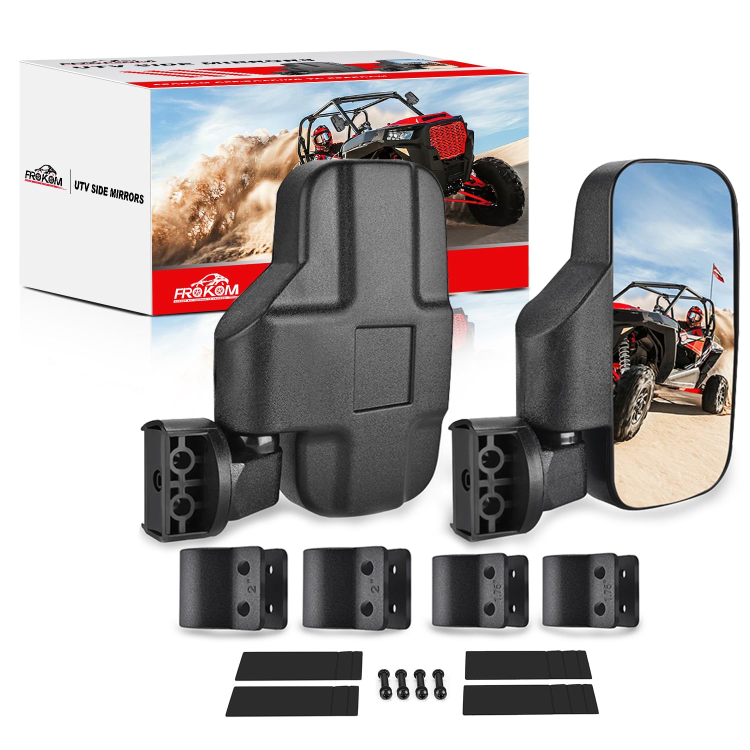 Frokom Universal UTV Side Mirrors for 1.6