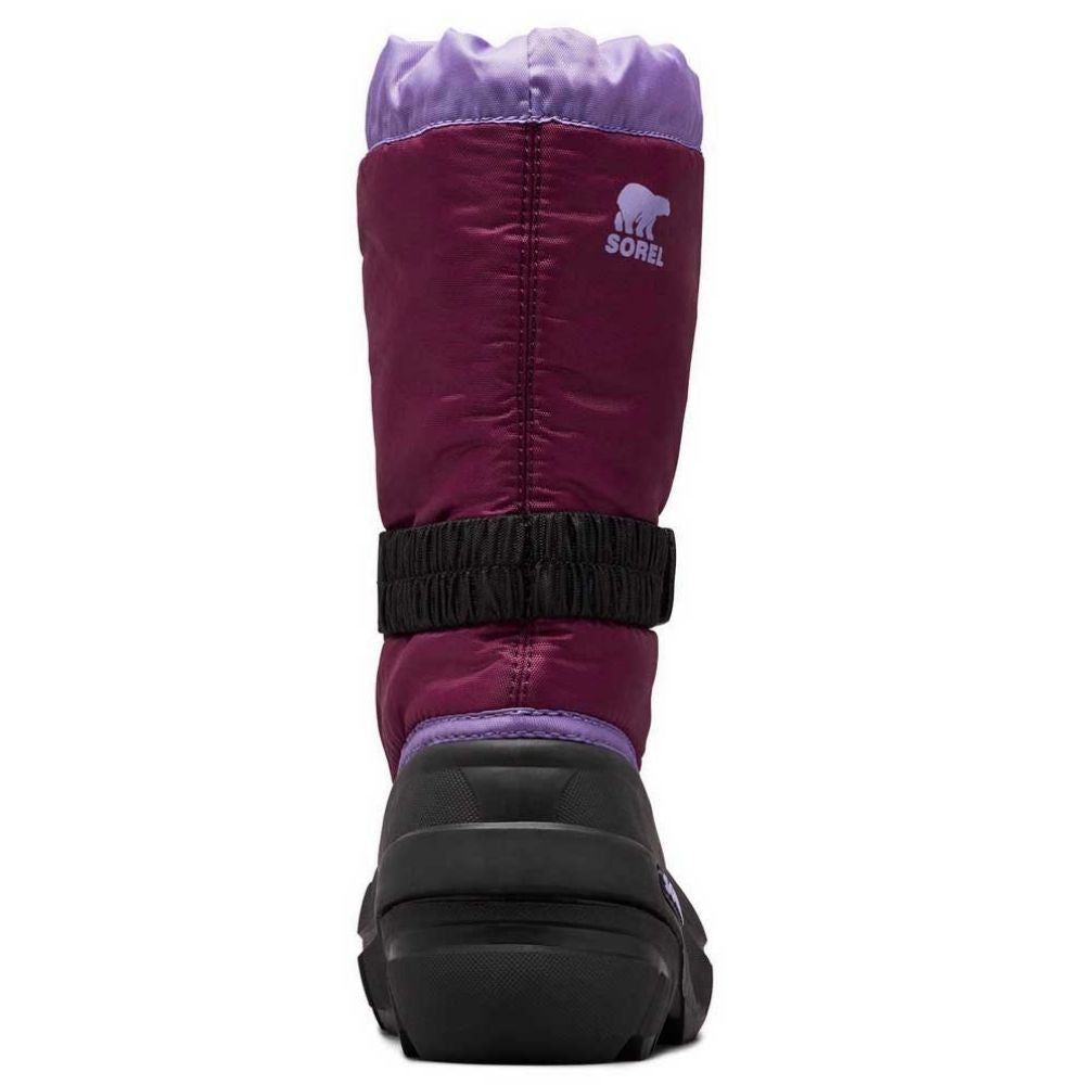 Sorel Kids' Flurry Snow Boots - Purple Dahlia/Paisley Purple, UK Size 3 | Waterproof Winter Boots for Girls & Boys | Perfect for Snow Play, School & Outdoor Adventures