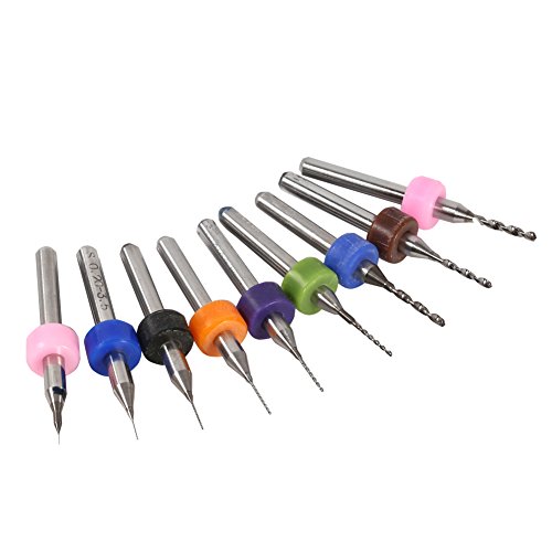 High-Speed PCB Drill Bits - 1.3mm Carbide Micro Drill Set for Circuit Boards, Resin, Clay, Jewelry & Metal Models | Includes Storage Box | Perfect for DIY Crafts & Electronics Repair