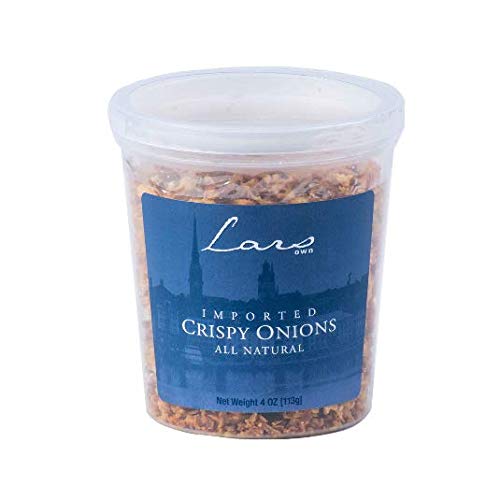 Premium Scandinavian Crispy Onions | Authentic Northern European Food | Perfect for Salads, Soups & Casseroles | Lars Own Brand (1 Pack)