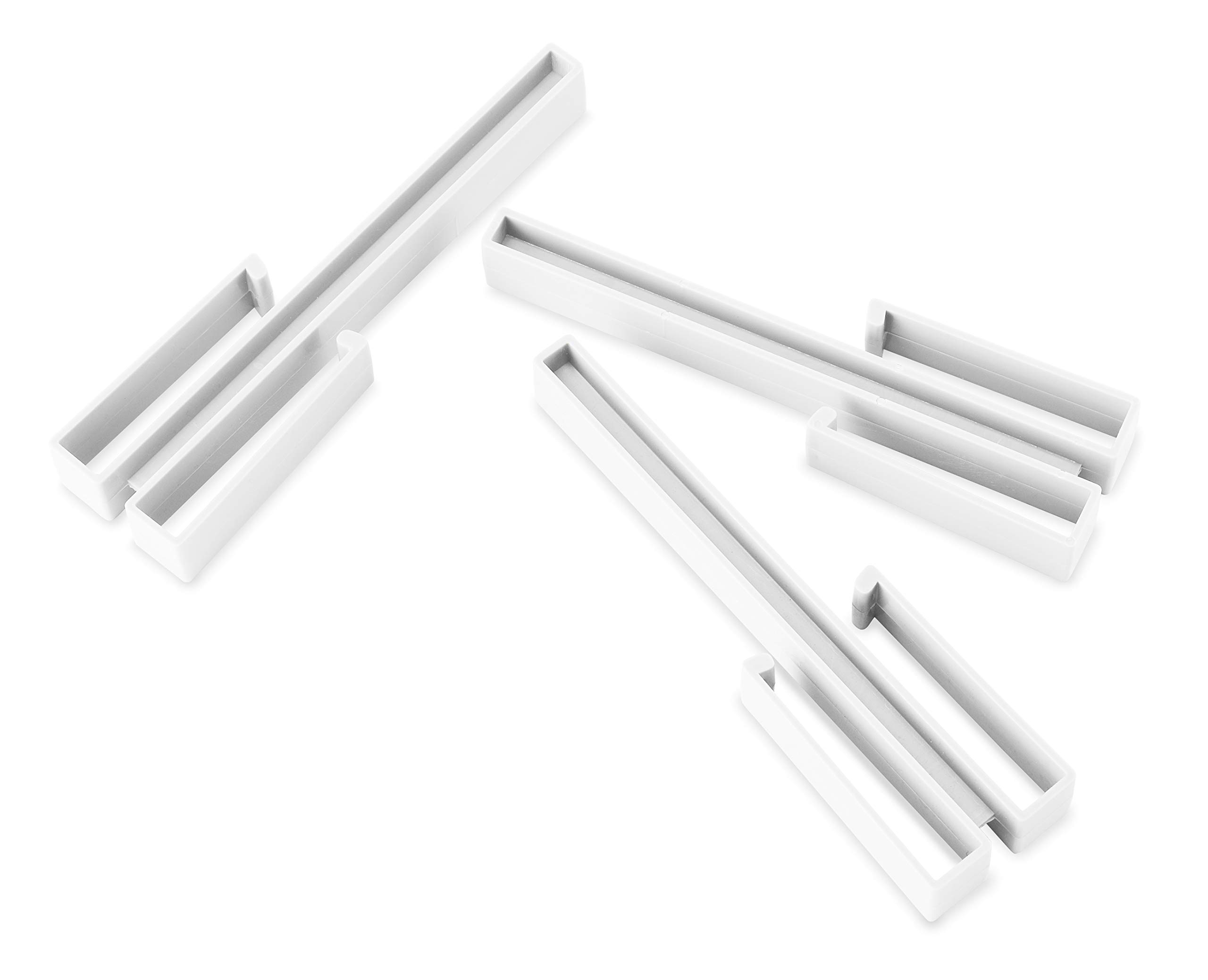 Whitmor Clip & Cube 5-Piece Storage Organizer Set - White | Space-Saving Closet, Office & Home Organization Solution for Shelves, Drawers & Countertops