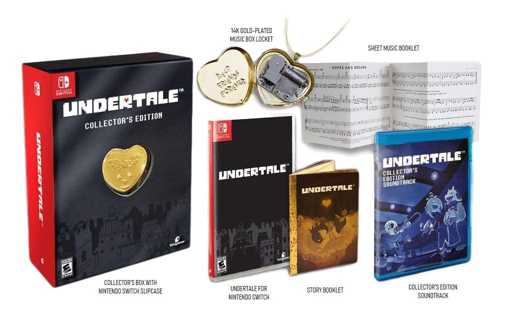 Undertale Collector's Edition for Nintendo Switch - RPG Adventure Game with Exclusive Bonuses | Perfect for Fans & Gift Giving