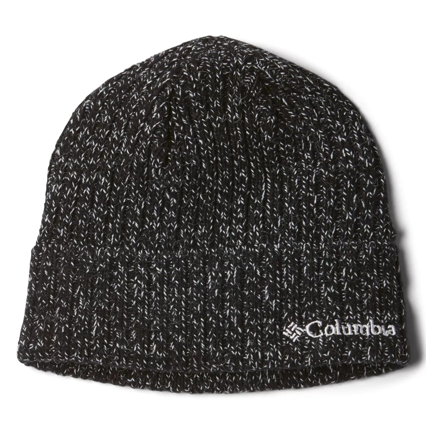 Columbia Men's Black & White Marled Watch Cap - Warm Winter Beanie for Outdoor Activities, Skiing, and Hiking