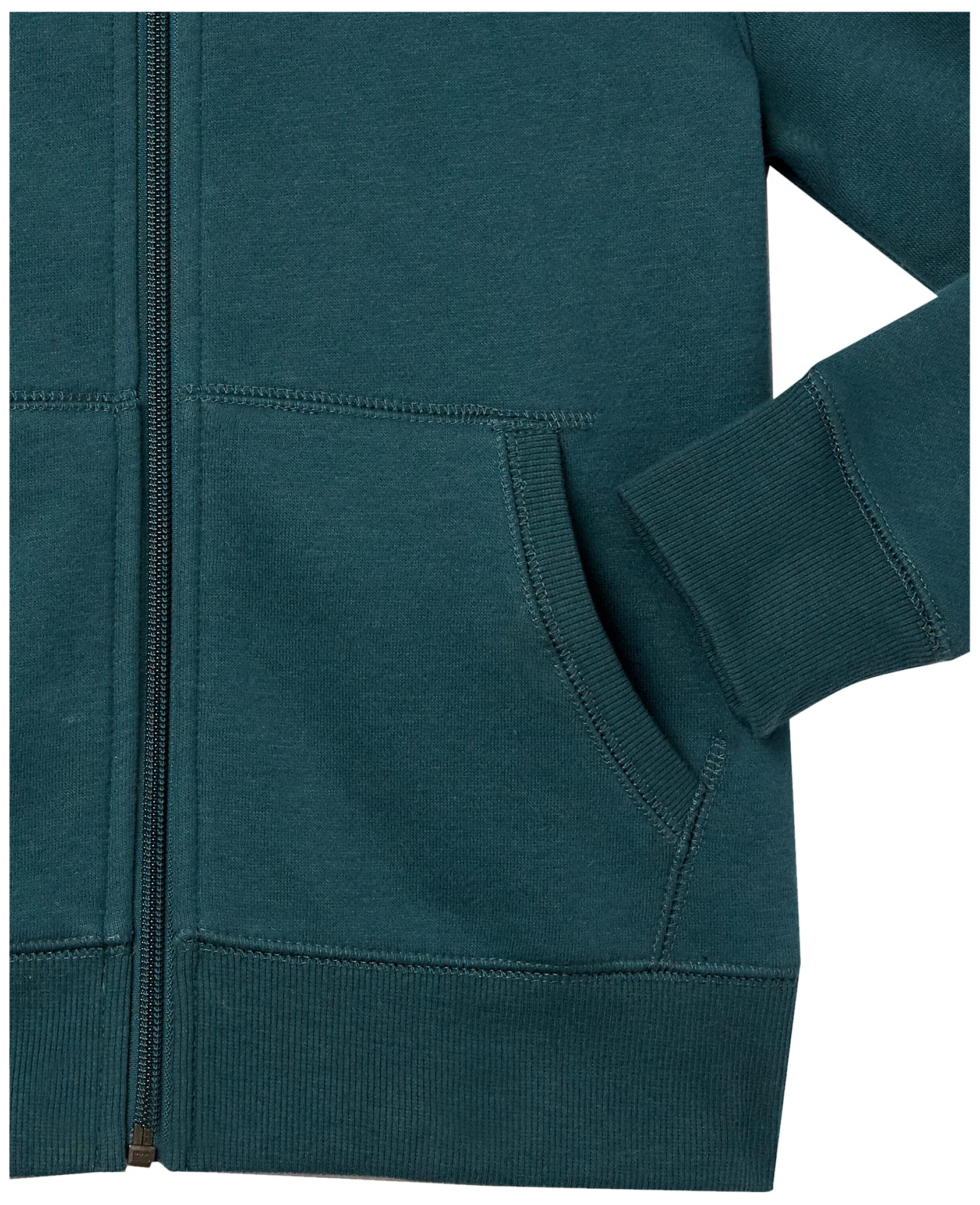 Amazon Essentials Boys' Zip-Up Hoodie Sweatshirt - Lightweight Fleece Pullover with Front Pocket for School, Sports & Outdoor Activities