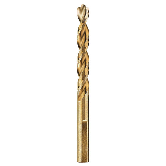 DEWALT 3/16 Inch Pilot Point Industrial Cobalt Drill Bit - DWA1212 - High Speed Metal Drilling for Construction & DIY Projects