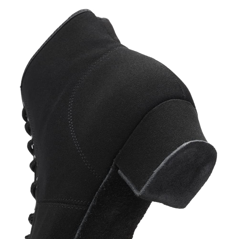 Best Women's Latin Dance Shoes for Salsa & Ballroom - AOQUNFS Lace-Up Practice Shoes (Model GB-NJB) - Perfect for Dance Classes, Performances & Social Dancing