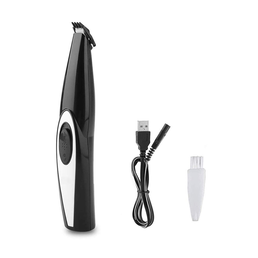 USB Rechargeable Cordless Dog Hair Clipper - Low Noise Electric Pet Grooming Trimmer for Dogs & Cats - Portable Quiet Shaver for Home & Travel Grooming