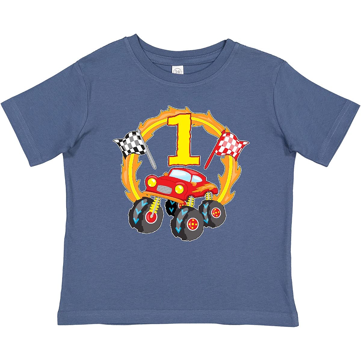 Inktastic Monster Truck 1st Birthday Baby T-Shirt - Cute Toddler Boy Outfit for Birthday Party & Photo Shoots