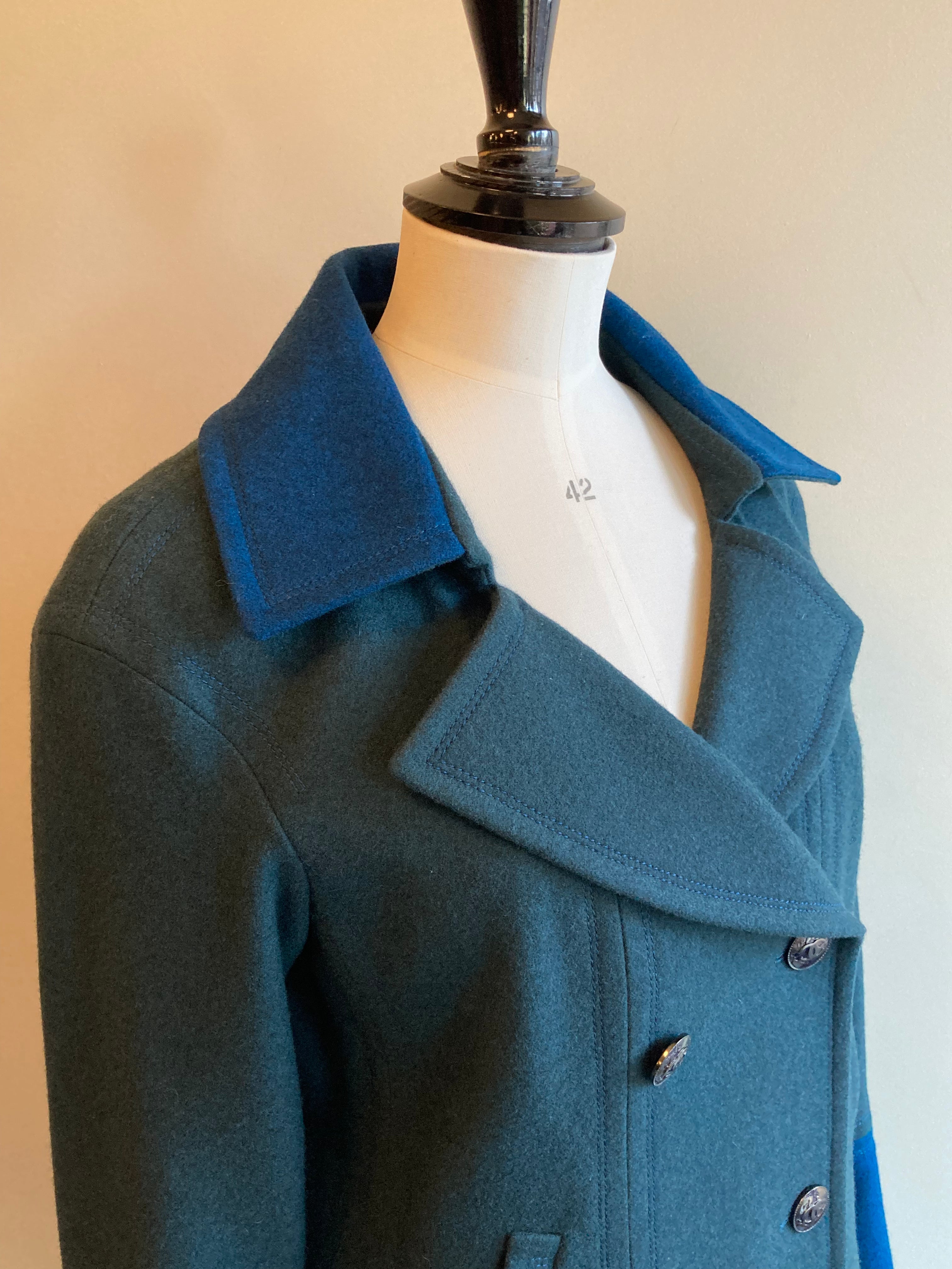 Vintage Boiled Wool Coat for Women - Warm Winter Outerwear with Classic Style - Perfect for Cold Weather, Travel & Casual Outings