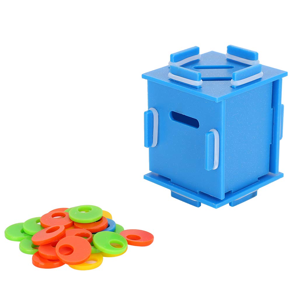 Colorful Coin Box Intelligence Toy for Parrots - Interactive Puzzle Game for Bird Training & Enrichment - Perfect for Parrot Playtime, Mental Stimulation & Foraging Fun