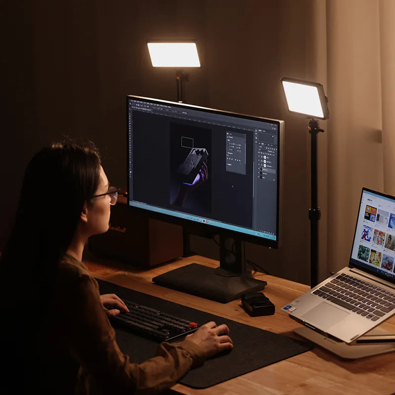 Ulanzi K6500 Magnetic Bluetooth Video Light - Professional Studio Lighting for YouTube, TikTok, Vlogging & Photography | Portable LED Light with Adjustable Brightness & Color Temperature
