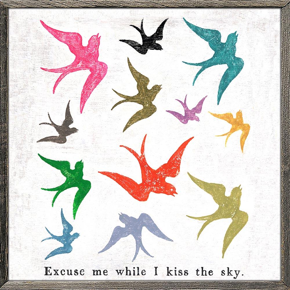 Excuse Me While I Kiss The Sky Art Print - Premium Wall Decor for Bedroom, Living Room & Office - Jimi Hendrix Inspired Music Poster