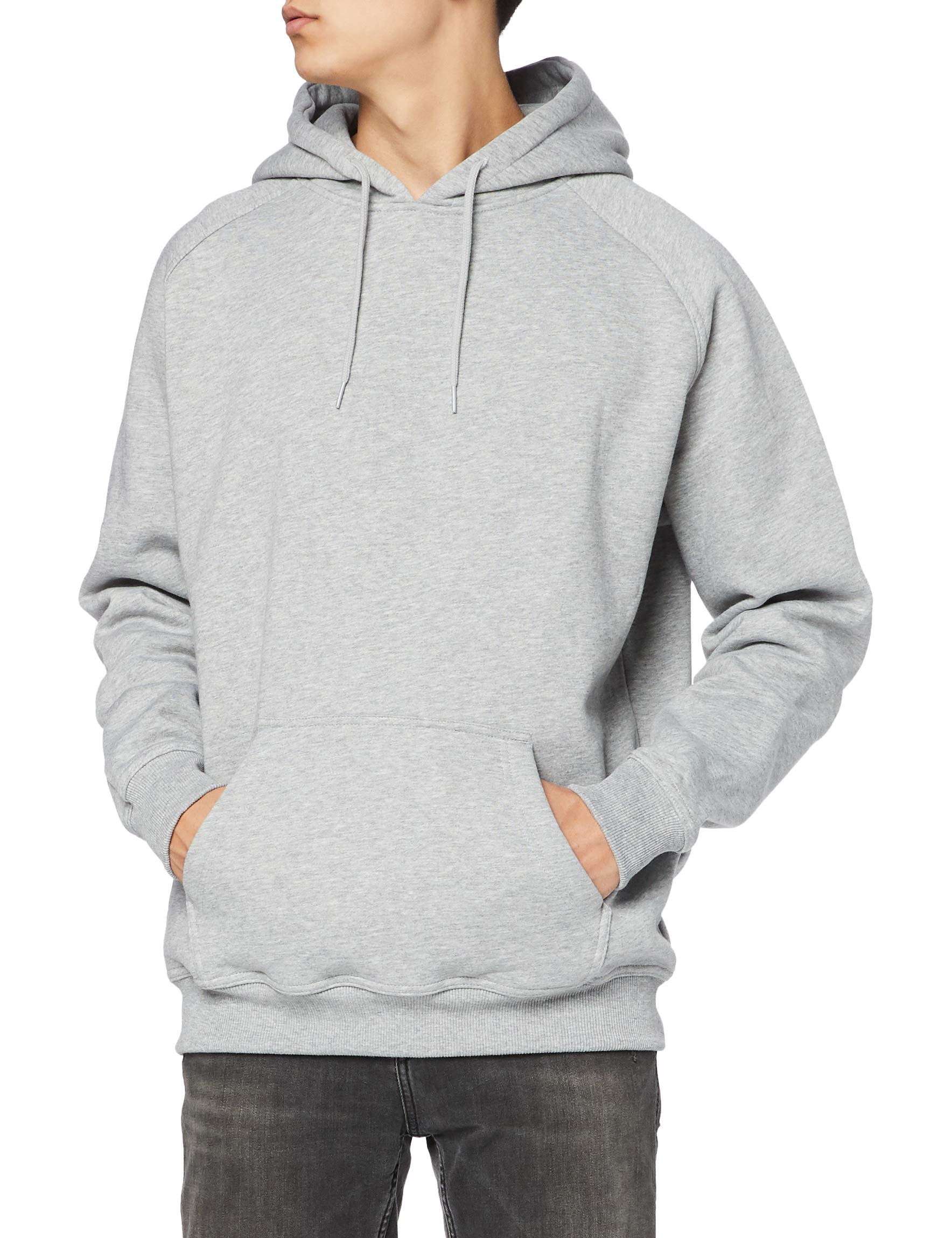 Urban Classics Men's Blank Hoodie - Soft Cotton Pullover Sweatshirt for Casual Wear, Street Style & Layering | Perfect for Everyday Comfort & Fashion