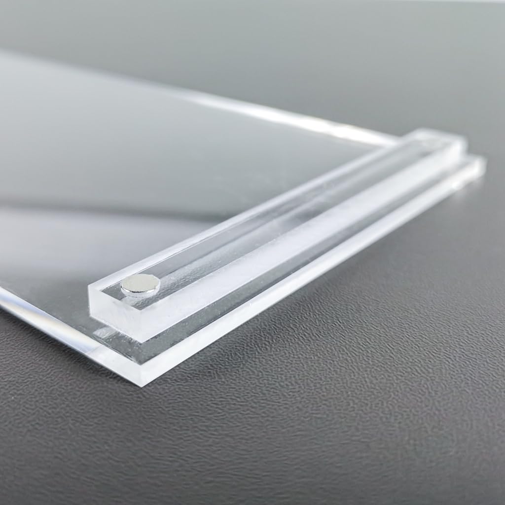 20X4X4 Drum Stick Mini Baseball Bat Display Case - Clear Acrylic Plexiglass Transparent Showcase with Magnetic Lid - Perfect for Collectibles, Sports Memorabilia, and Knife Display
