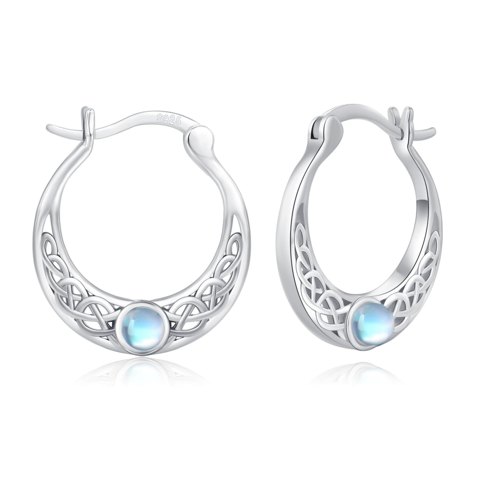 Celtic Witch Knot Earrings 925 Sterling Silver - Celtic Jewelry for Women & Girls - Perfect for Halloween, Pagan Rituals & Boho Fashion Accessories