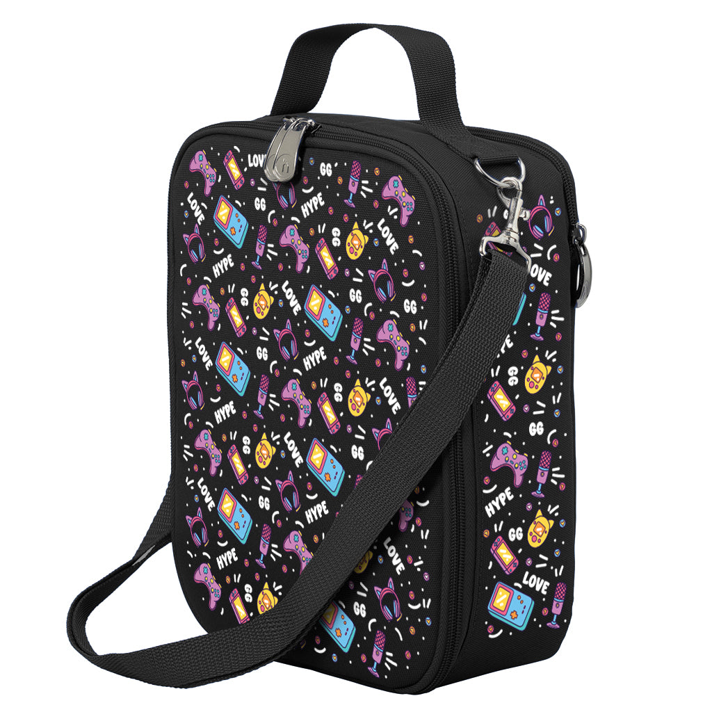 Pixel Chick Large Insulated Lunch Bag for Women & Men - Reusable Cooler Tote for Work, School, Picnics & Outdoor Activities