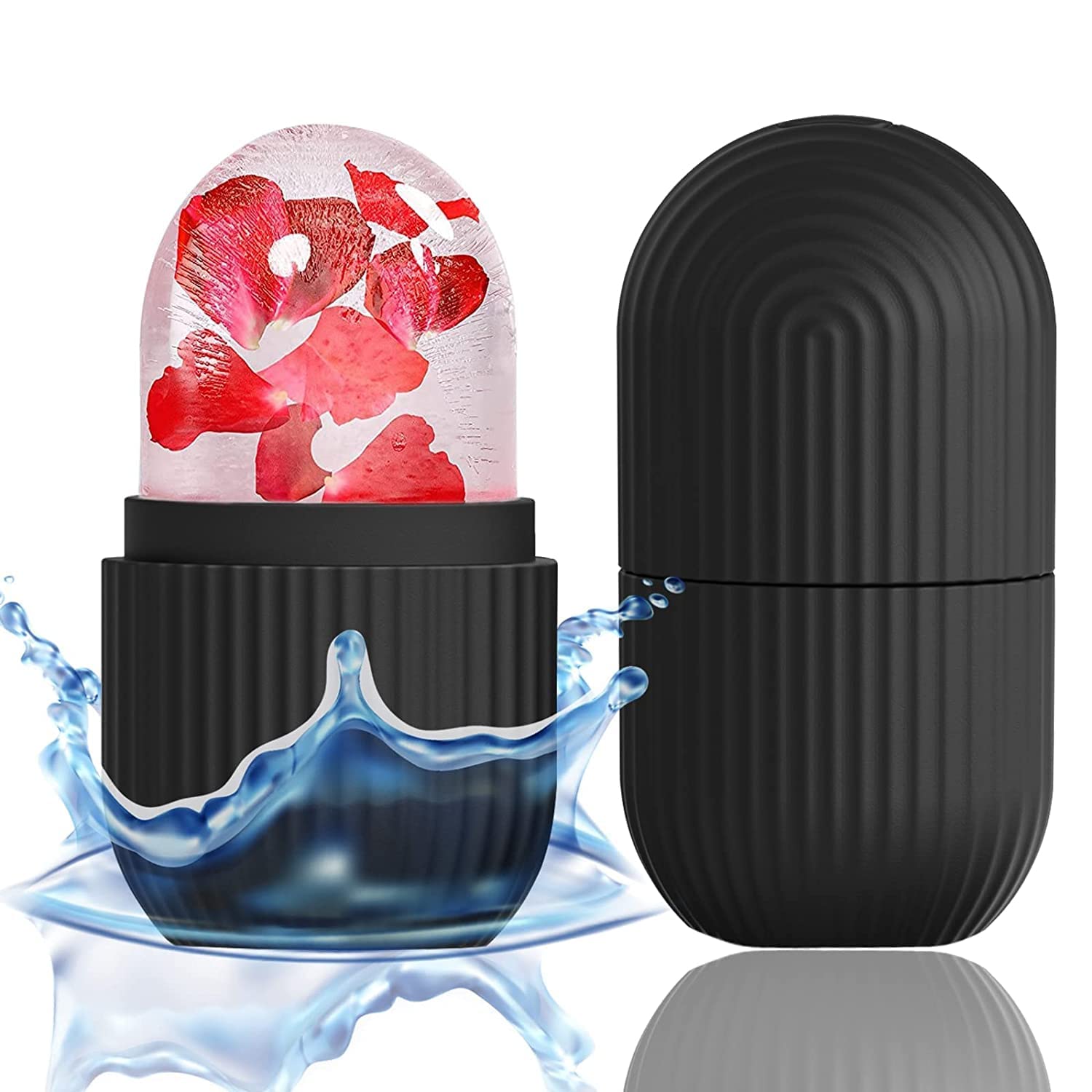 **Ice Roller for Face - Reusable Facial Massager to Enhance Skin Glow, Shrink Pores & Tighten Skin - Assorted Colors - Perfect for Morning Routine & Post-Workout Recovery**