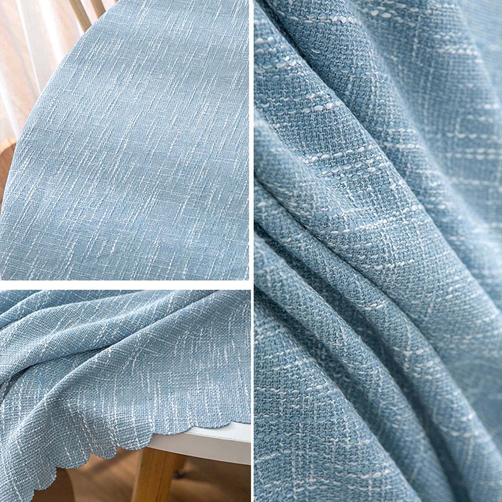Premium 118-Inch Round Tablecloth - Heavyweight Cotton Linen Blend, Wrinkle & Dust Resistant - Thick Durable Table Cover for Indoor/Outdoor Use - Perfect for Dining Rooms, Patios, Weddings & Events