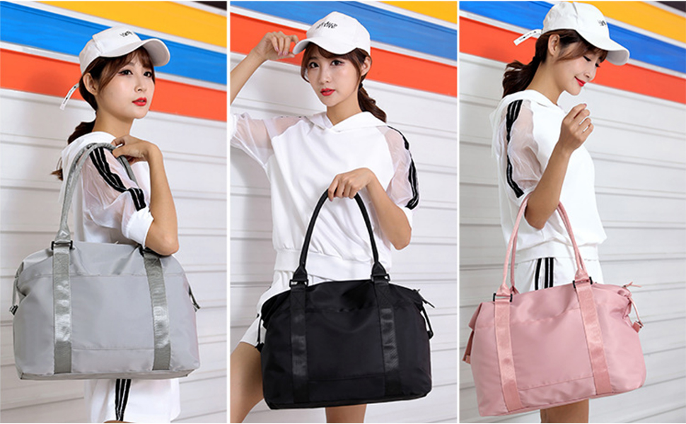 Stylish Women's Tote Bag - Large Travel Duffel Bag for Carry On Luggage, Gym & Sports Equipment - Perfect for Work, Weekend Getaways & Fitness Classes