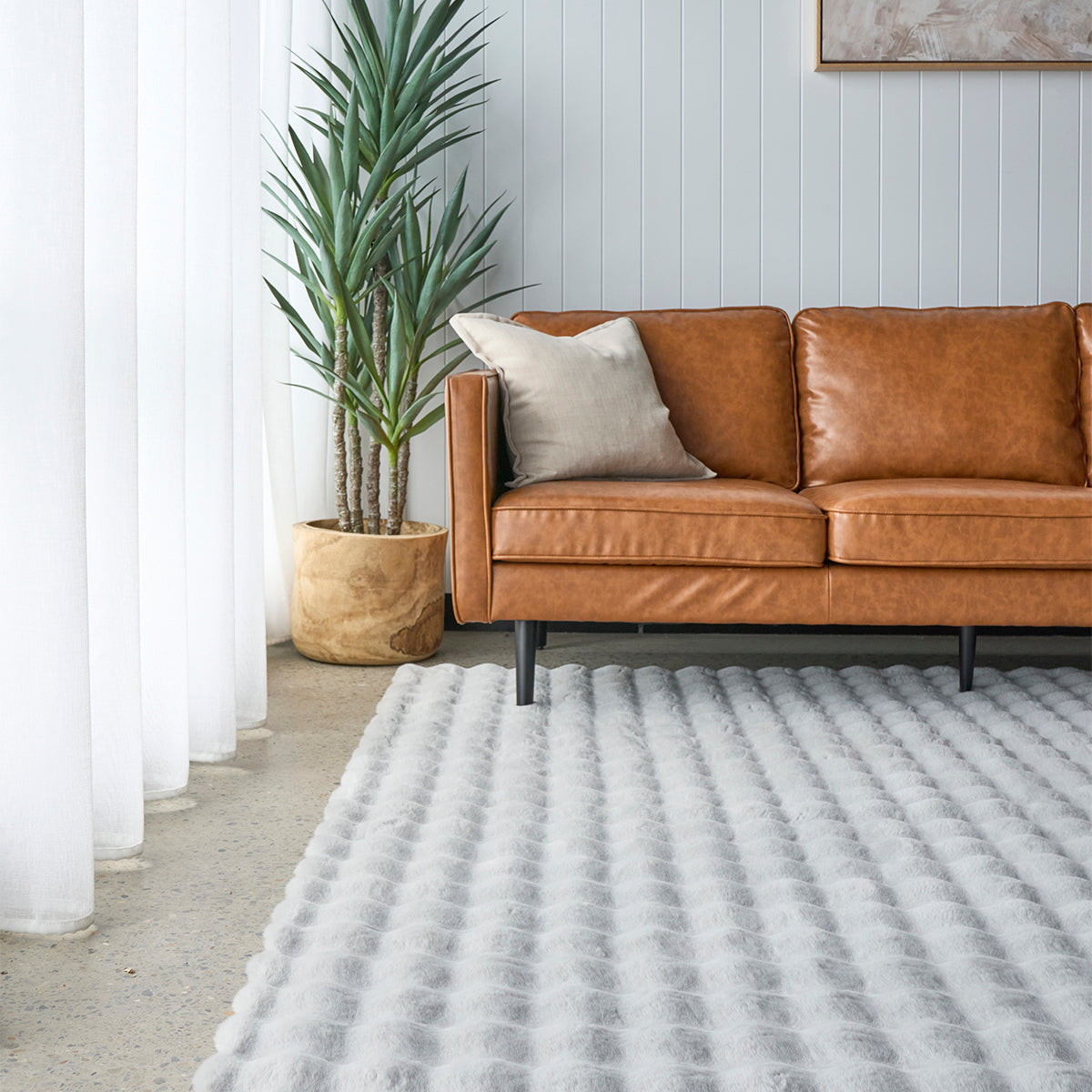 Soft Plush Bubble Washable Rug - Non-Slip Bathroom & Nursery Floor Mat - Machine Washable for Easy Cleaning - Perfect for Kids Room, Playroom & Pet Areas