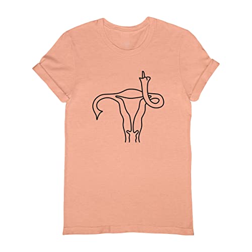 Pro Choice Feminist T-Shirt - Funny Uterus Design, Women's Rights & LGBT Pride Protest Tee | Unisex Adult Cotton Shirt for Political Rallies, Pride Parades & Everyday Wear