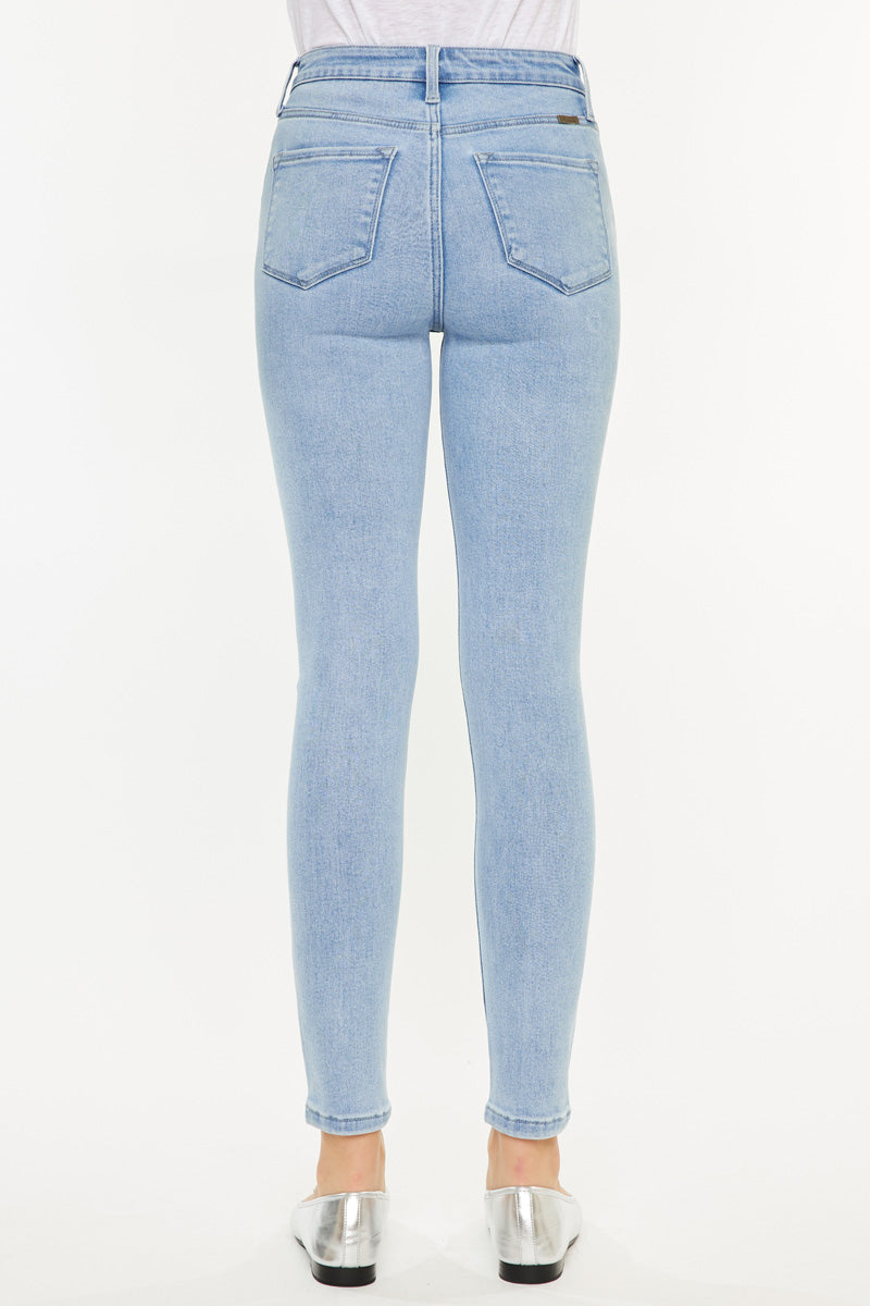 Bev Essentials High Rise Ankle Skinny Jeans for Women - Stretch Denim Pants, Slim Fit, Comfortable & Trendy - Perfect for Casual Outfits, Workwear & Date Nights