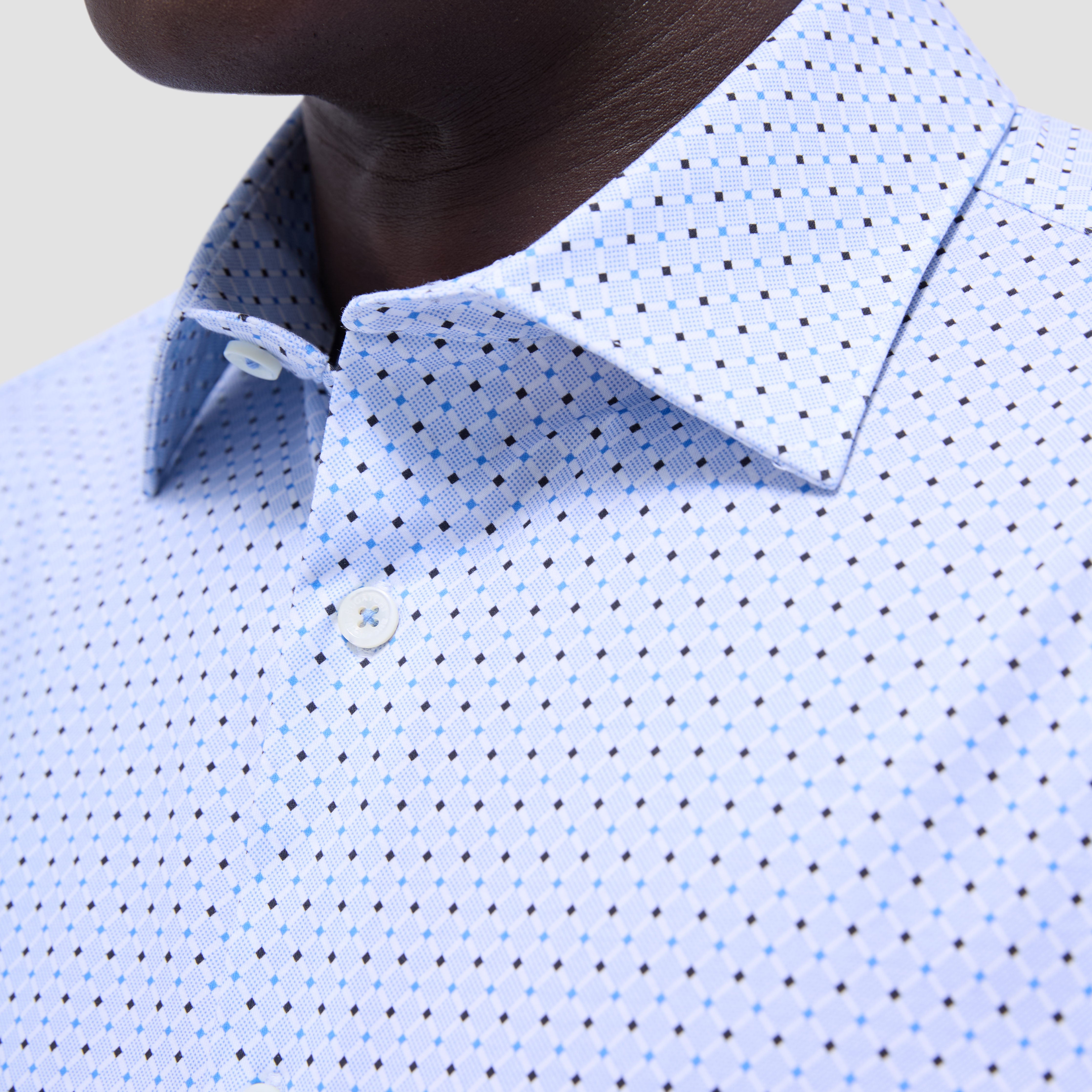 James Diamond Check Cotton Shirt for Men - Stylish Casual Button Down Shirt for Office, Date Night & Outdoor Activities