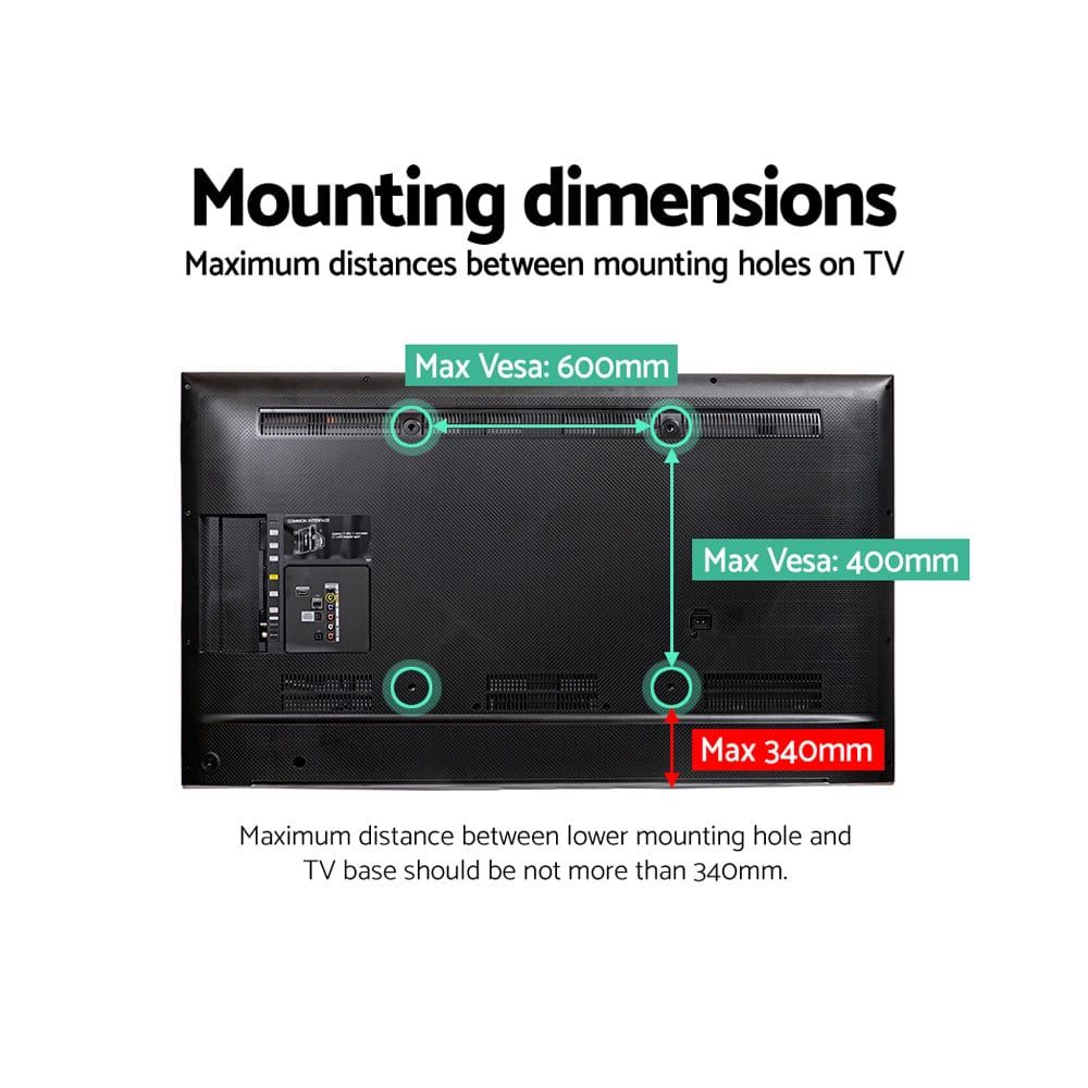 Adjustable Table Top TV Swivel Mount Stand - Universal Flat Screen Monitor Bracket for 13-42 Inch Screens - Perfect for Living Room, Bedroom, or Office Setup