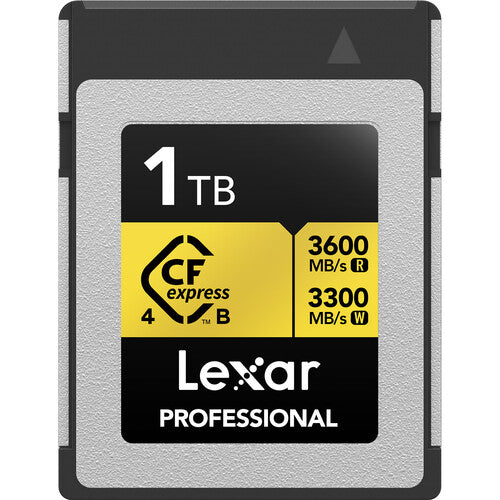 Lexar 1TB Professional GOLD CFexpress 4.0 Type B Memory Card - High-Speed Storage for 8K Video, Photography & Professional Cameras