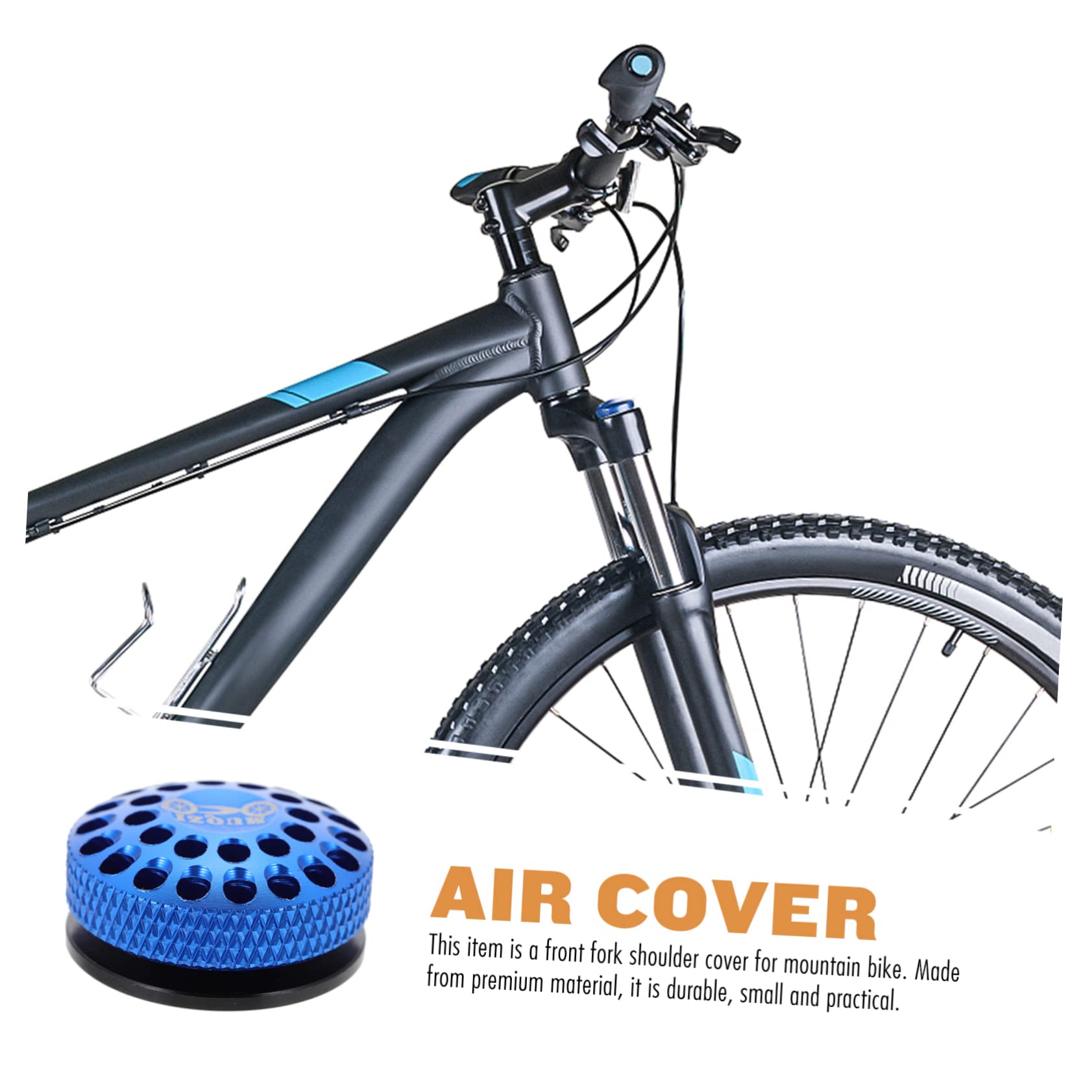 2PCS Aluminum Alloy Bicycle Fork Stem Caps - BMX Bike Tire Air Valve Cover Replacement Parts | Durable & Lightweight Bike Accessories for Mountain, Road & Commuter Bikes | Perfect for Cycling Maintenance & Protection