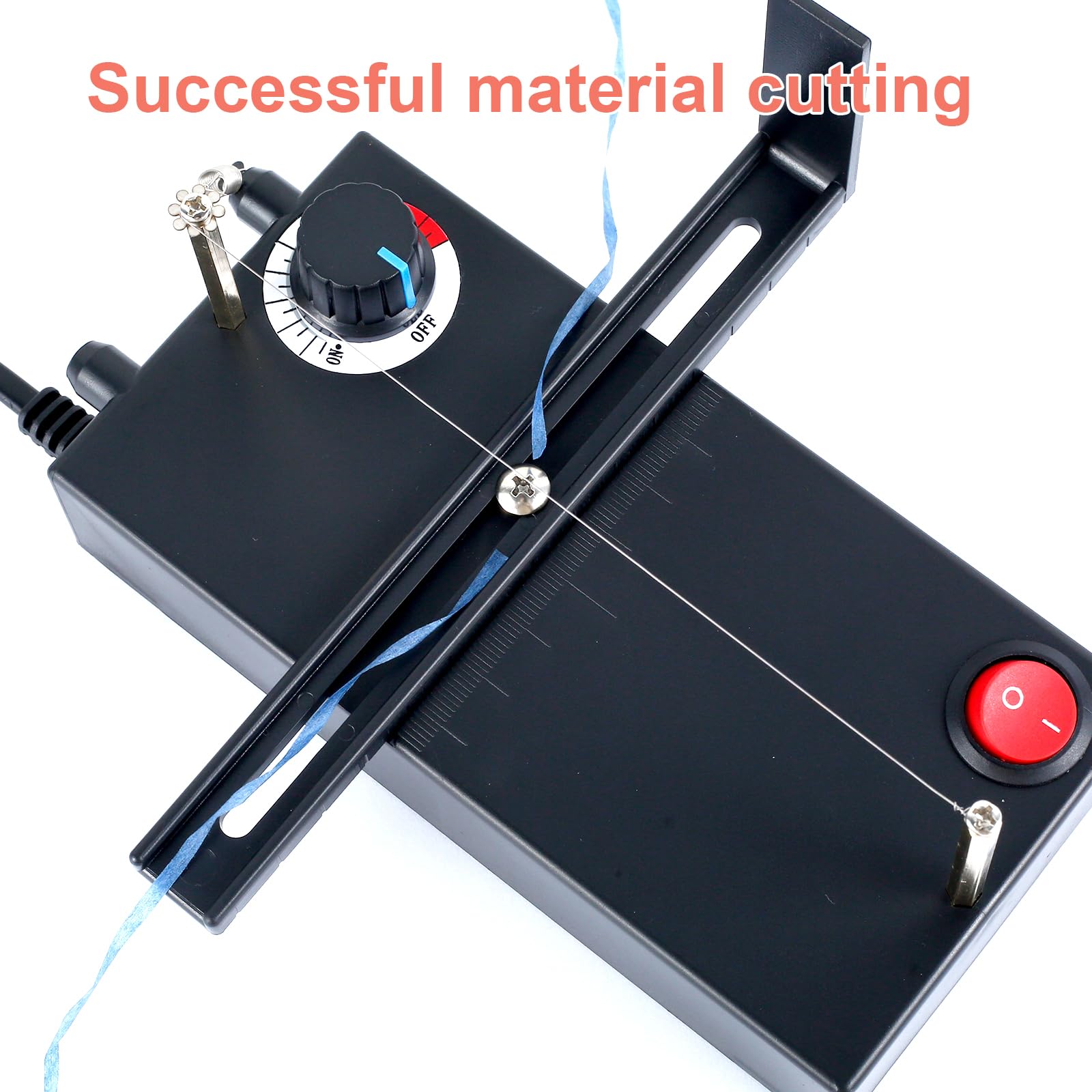 Electric Ribbon Cutter with 3 Heating Wires - Hot Thermal Rope Cutting Tool for Elastic Bands & Braided Ribbons | Safe & Portable Heat Cutter for DIY Crafts, Gift Wrapping & Fabric Projects