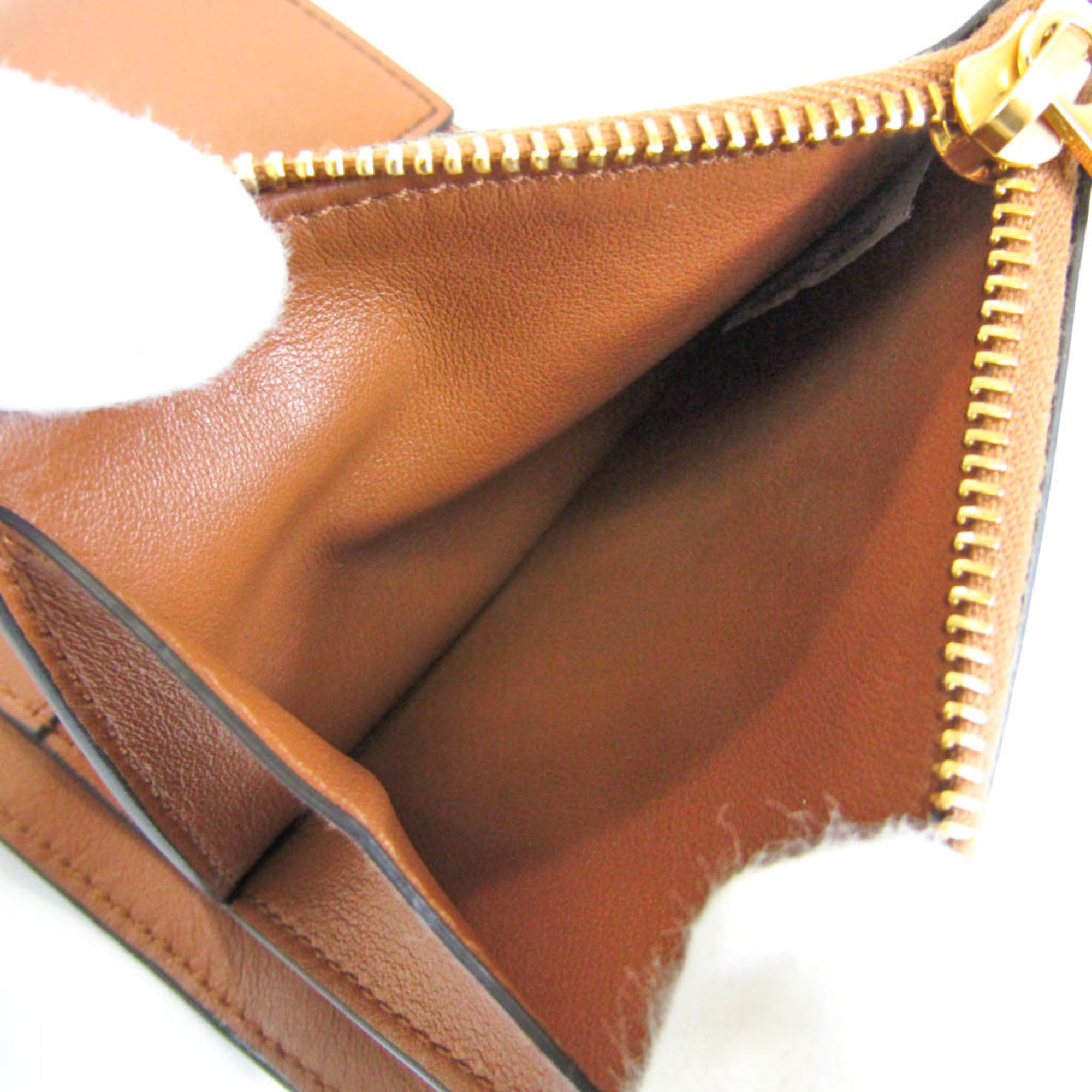 Genuine Brown Leather Tri-Fold Wallet for Men - RFID Blocking - Gift Box & Dust Bag Included - Perfect for Travel, Business & Everyday Use