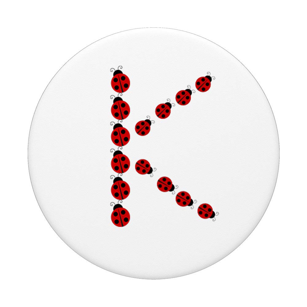 Custom Monogram Initial Letter K PopSockets PopGrip - Interchangeable Phone Grip & Stand for iPhone, Samsung, Tablets - Perfect for Work, Travel & Everyday Use