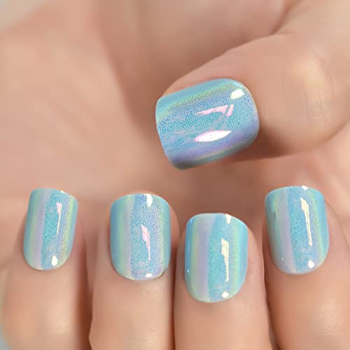 Round blue metal