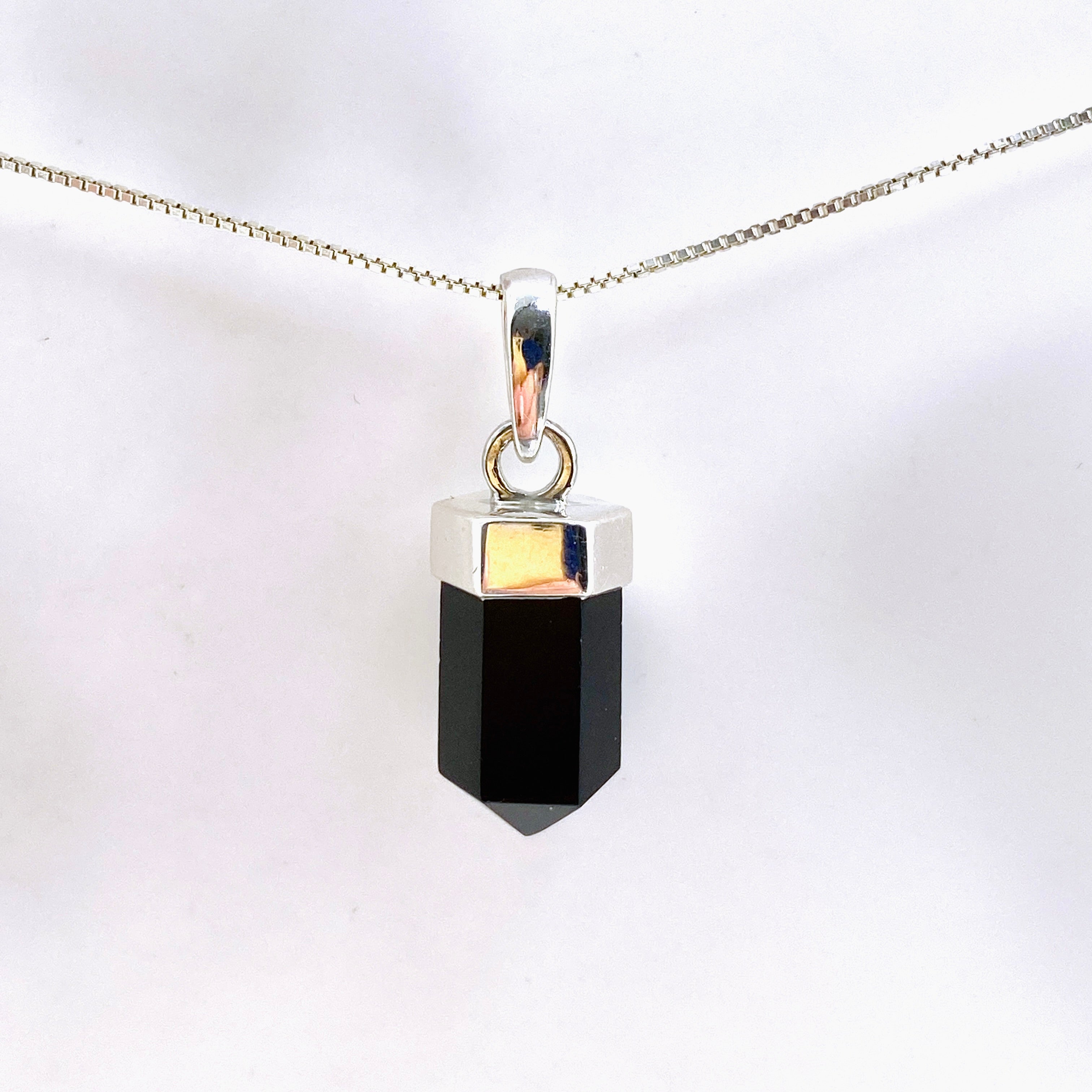 Gemstone Point Pendant PPGJ1005 - Elegant Crystal Necklace for Women, Perfect for Parties, Weddings & Everyday Wear