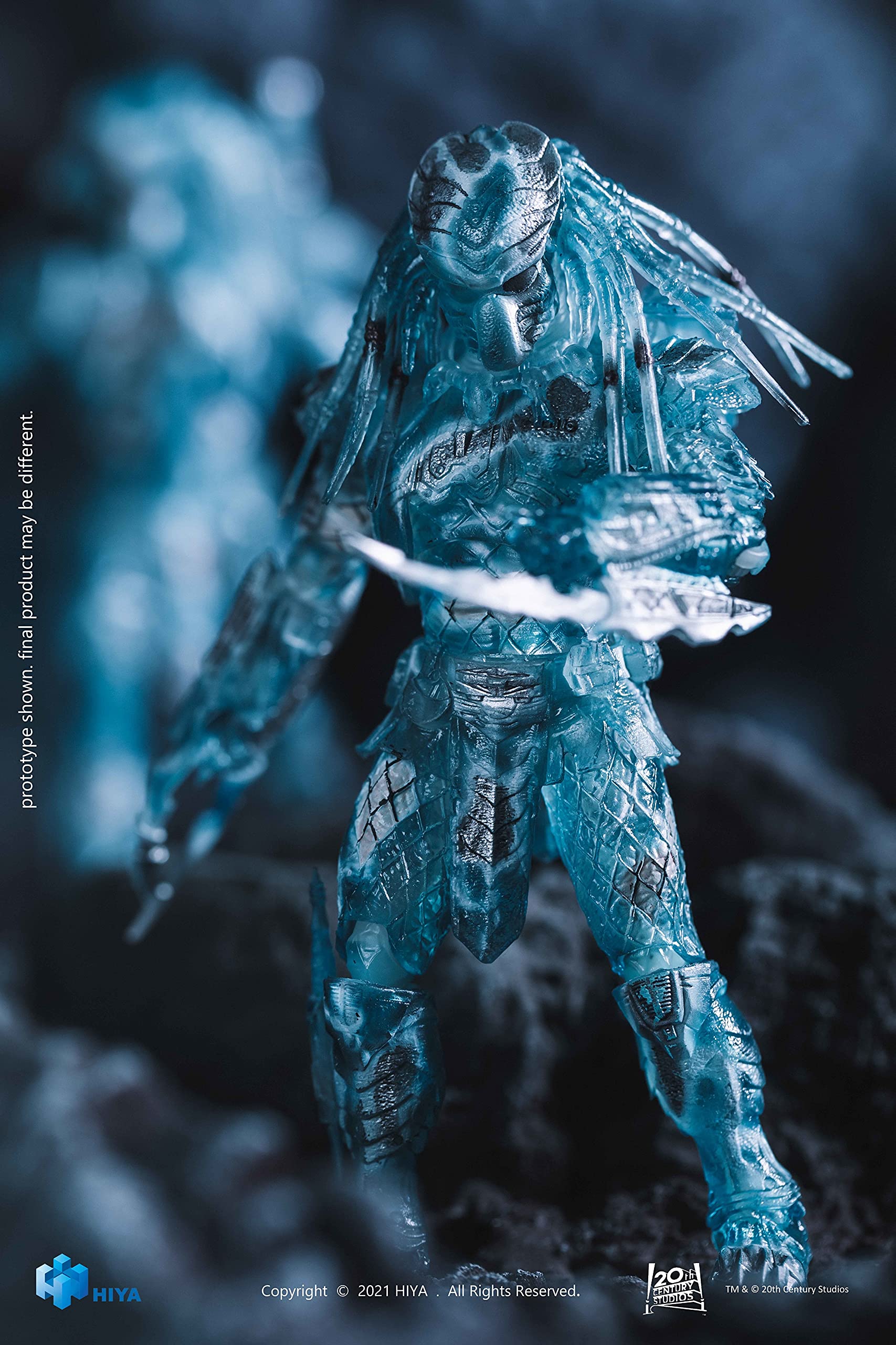 Hiya Toys Alien vs. Predator: Camouflage Chopper Predator 1:18 Scale Action Figure - Collectible Multicolor Model for Display & Gaming Scenes