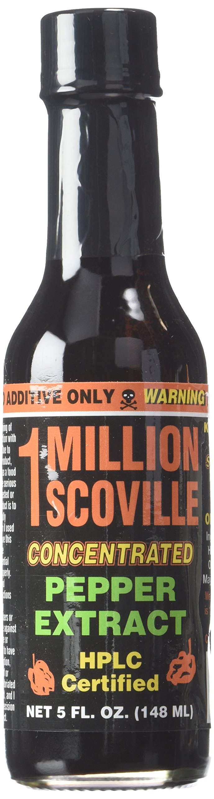 1 Million Scoville Pepper Extract Hot Sauce - 5oz Bottle of Extreme Heat for Cooking, Grilling & Spicy Food Challenges | Perfect for Wings, Tacos & Bloody Marys