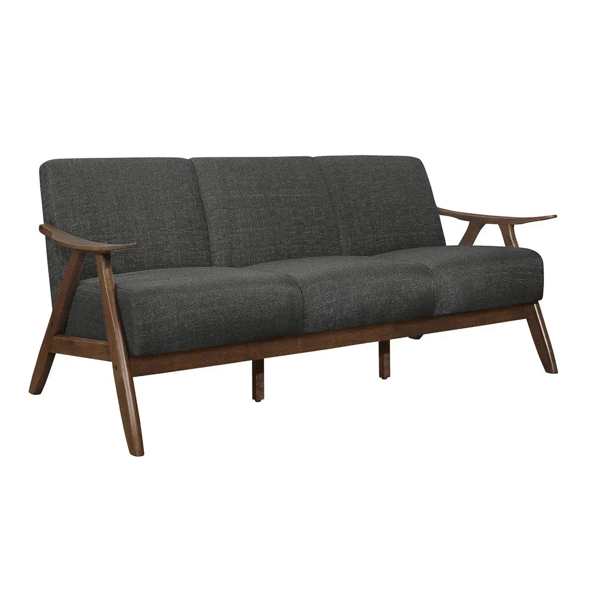 Damala Collection 1138 Dark Grey Sofa Set - Modern Living Room Furniture for Home & Office Comfort