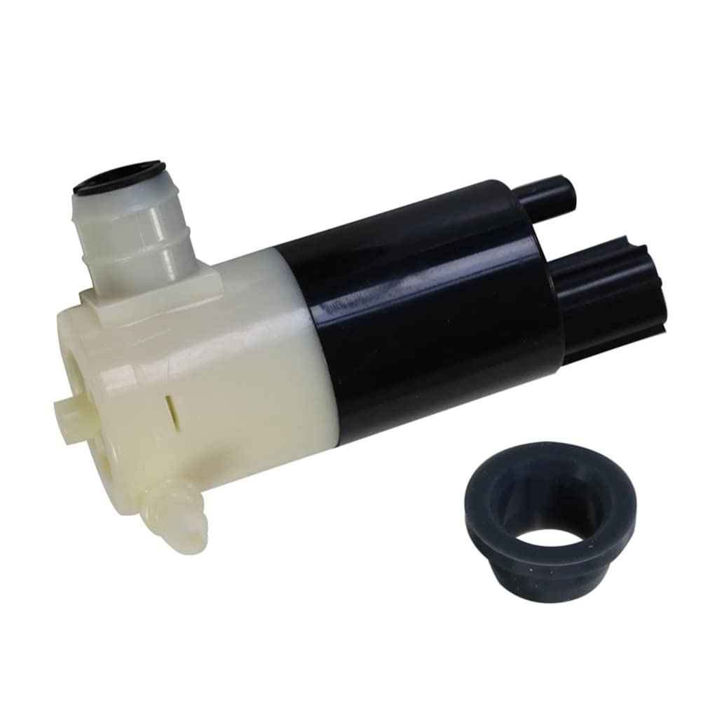 Premium Windshield Washer Pump with Grommet - Compatible with Chrysler, Dodge, Ford, Jeep, Lincoln - Replaces OEM 05103452AA, 05011807AB, 55077241AA, 05013160AA - Perfect for Car Maintenance & Windshield Cleaning