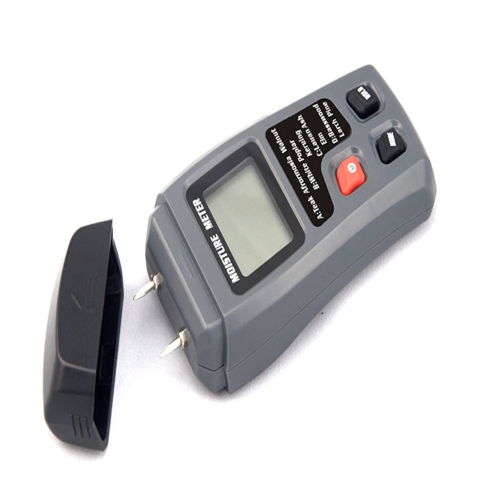 Digital Wood Moisture Meter with LCD Display - Accurate Humidity Tester for Timber, Firewood & Building Materials - Essential Tool for Woodworking, Flooring Installation & Home Renovation Projects