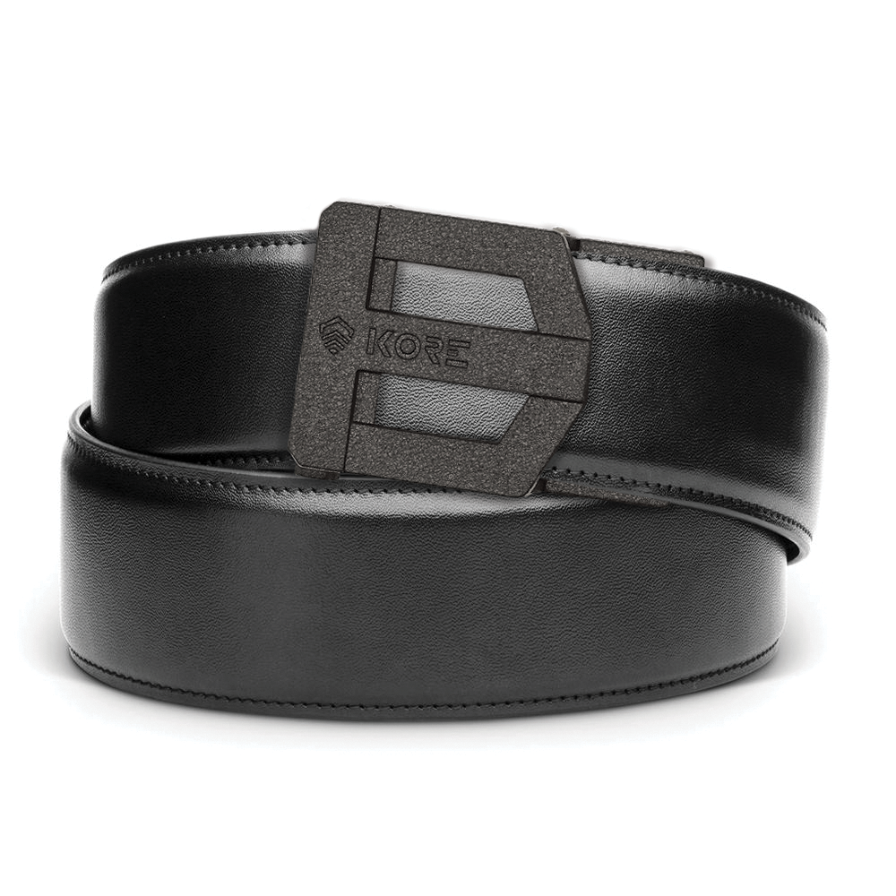 G3 Black Buckle Leather Garrison Gun Belt 1.75