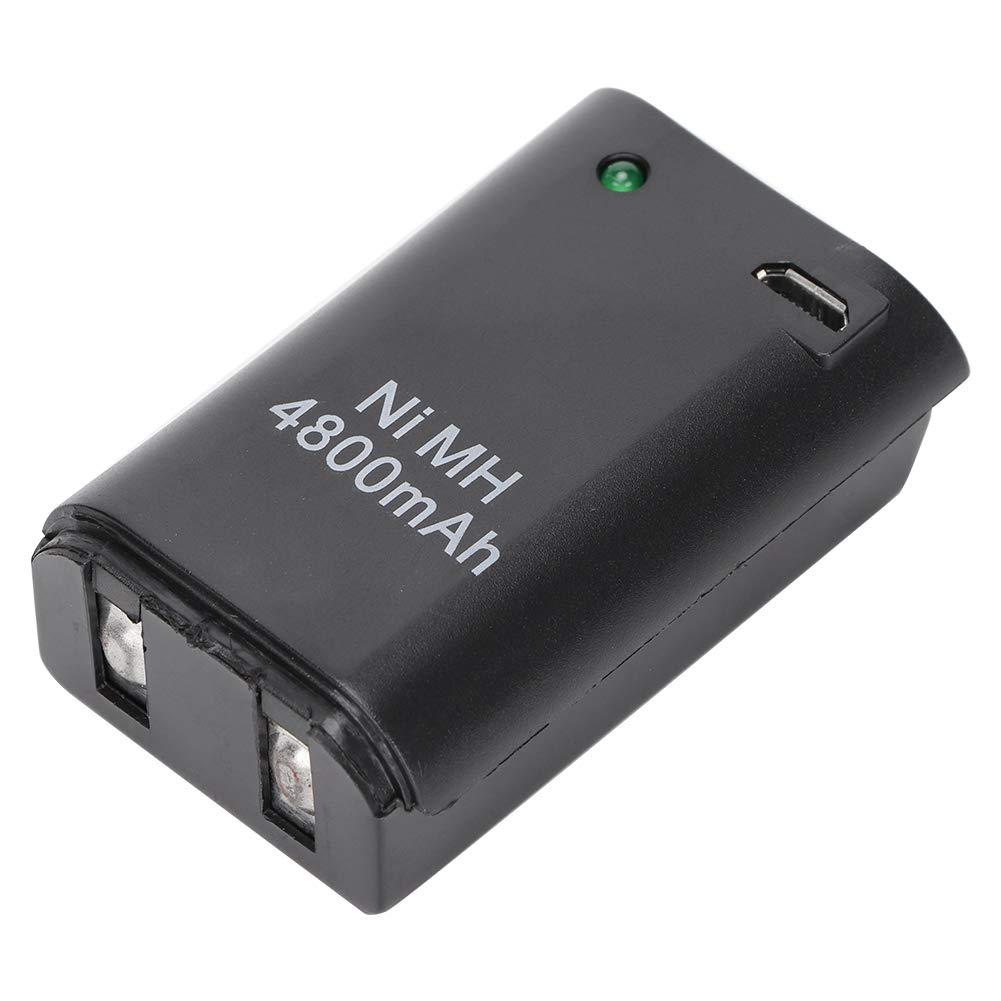Goshyda 4800mAh Rechargeable Ni-MH Battery Pack for Xbox 360 Controller - 2 in 1 Gamepad Battery with USB Cable - Perfect for Gaming, Streaming & Long Play Sessions