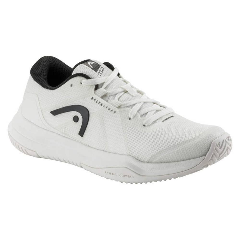 Head Sprint 4.0 Junior Tennis Shoes for Boys & Girls - Lightweight White/Black Athletic Shoes for Kids - Perfect for Court Training, School PE & Casual Wear