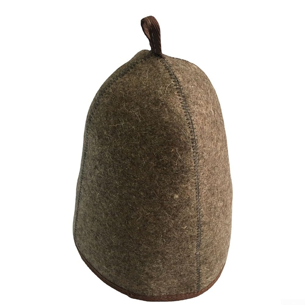 Premium Wool Felt Sauna Hats with Hanging Loop - Bath & Spa Accessories for Sauna, Steam Rooms & Relaxation - Protect Your Head from Heat & Sweat