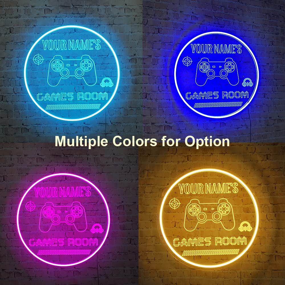 Custom Personalized Dimmable LED Neon Sign for Gaming Room - 16