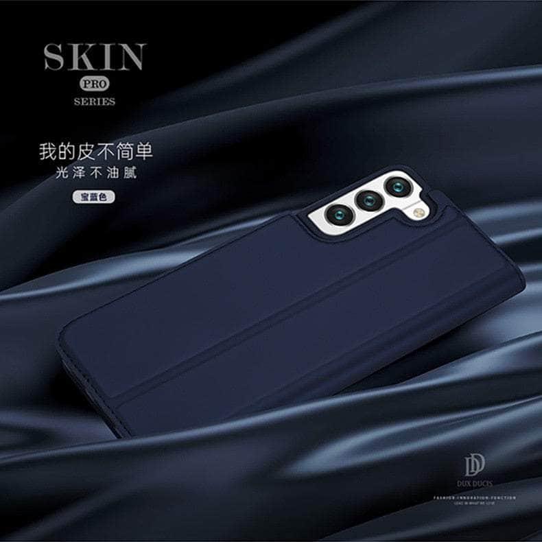 Slim Leather Flip Book Cover for Samsung Galaxy S22 Plus - Ultra Thin Protective Case with Card Slot | Perfect for Work, Travel & Everyday Use