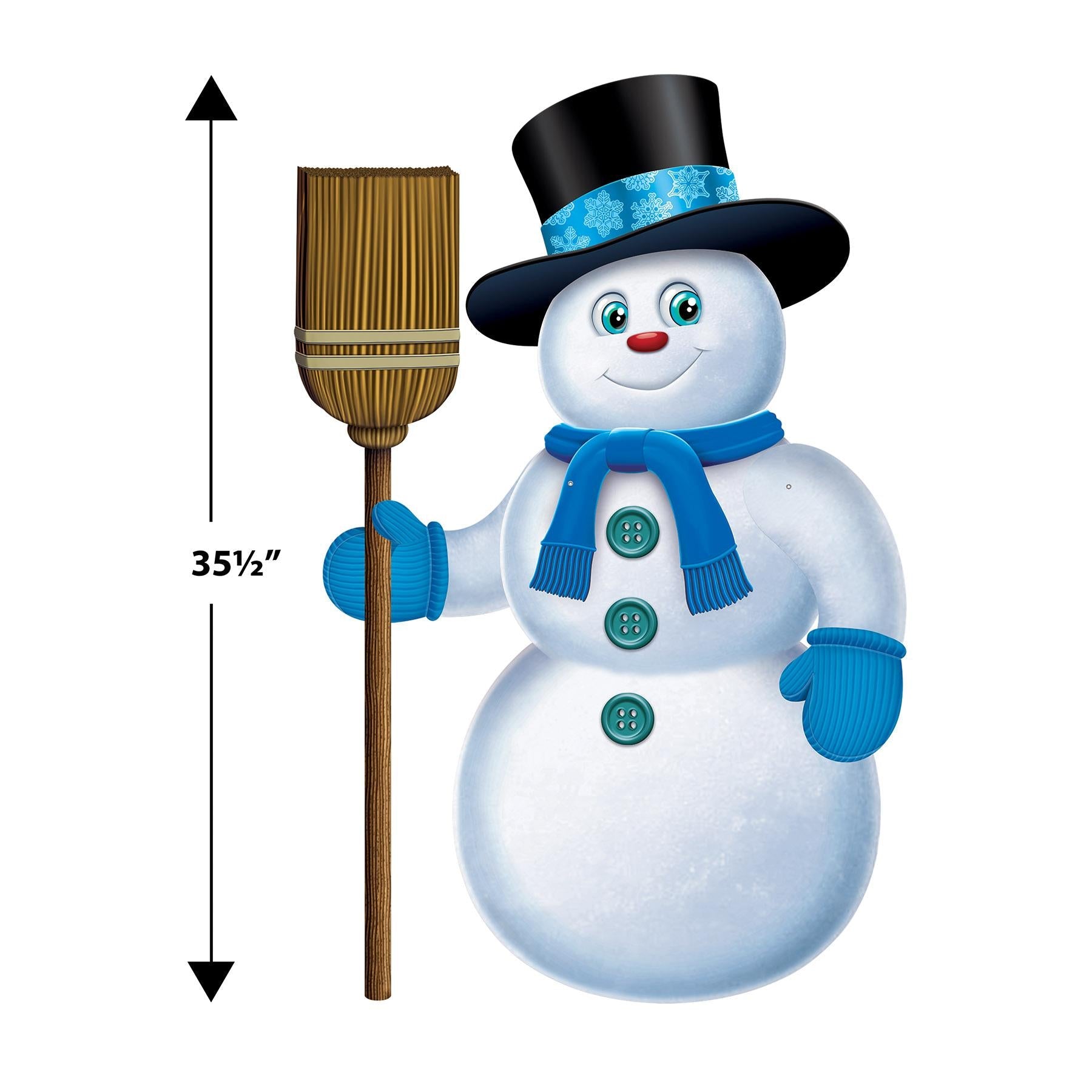 12 Pack Beistle Christmas Jointed Snowman Decorations - Fun Holiday Party Decor for Home, Office & Festive Gatherings
