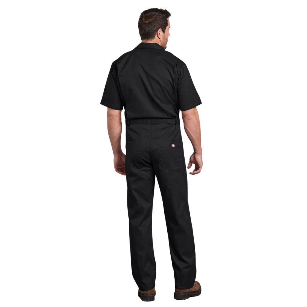 Dickies Men's FLEX Short Sleeve Coveralls - Durable Work Jumpsuit with Stretch Fabric for Comfort | Ideal for Mechanics, Construction & DIY Projects