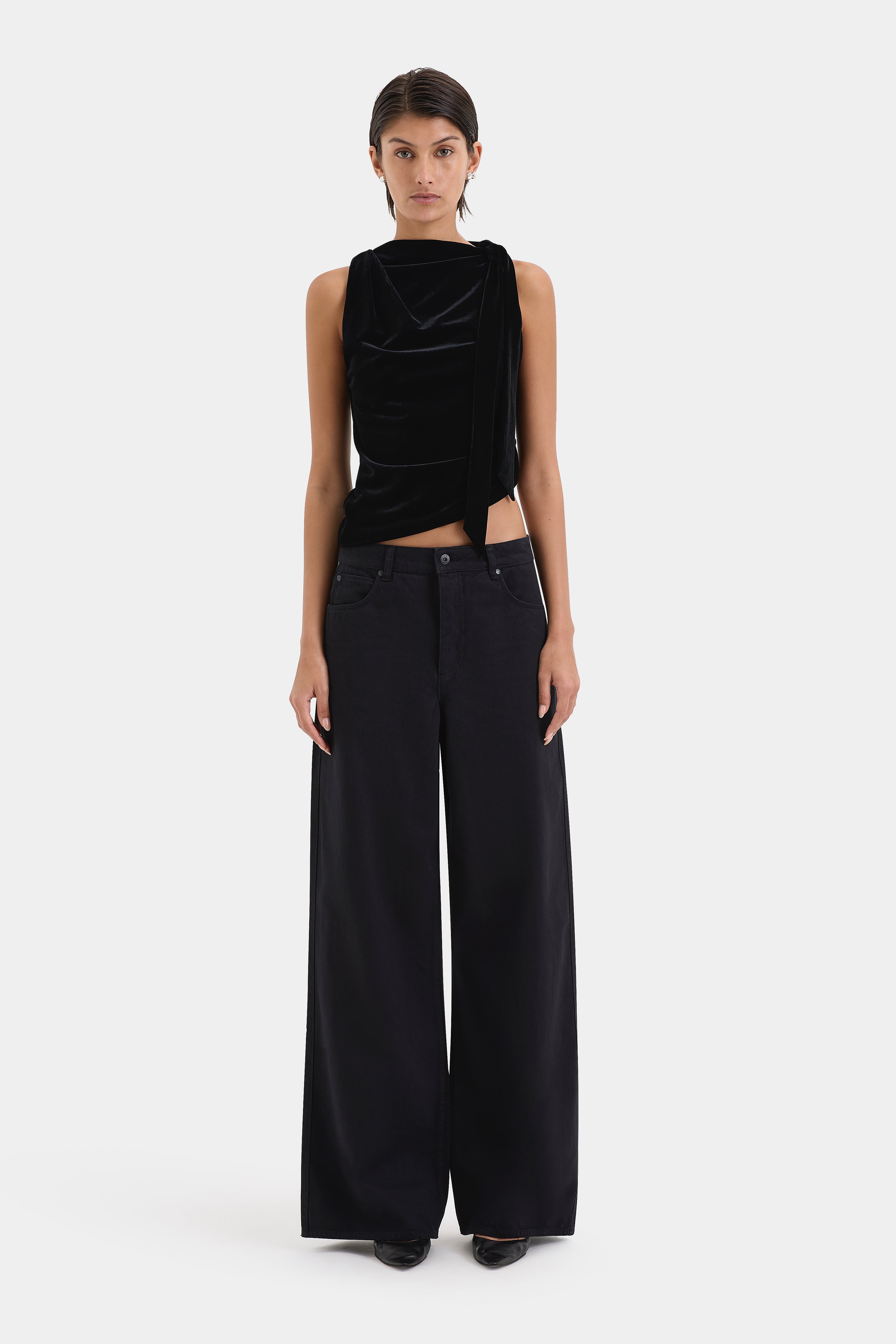Ettore Drape Top - Elegant Women's Blouse for Work & Evening Wear | Perfect for Office, Date Night & Special Occasions