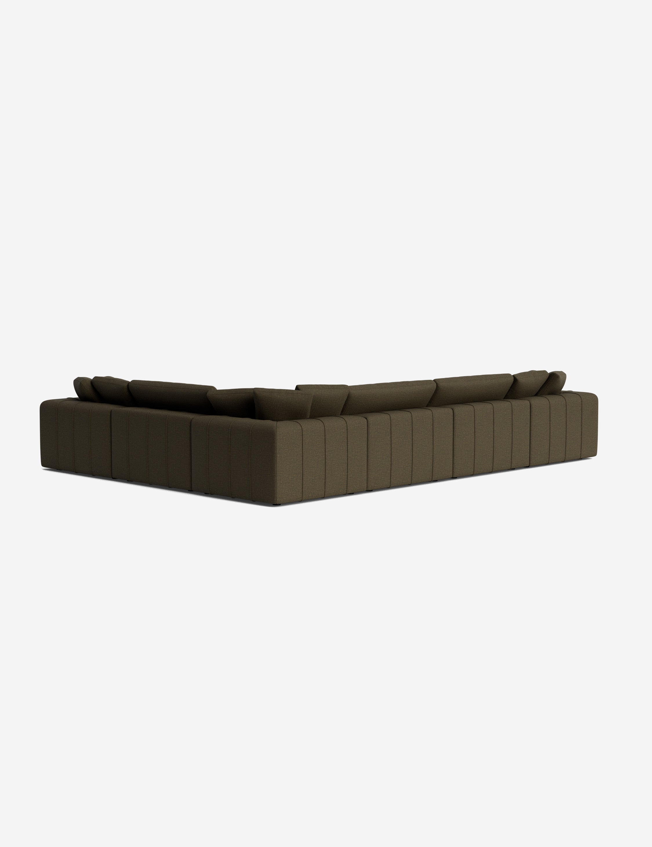 Capella Modular Corner Sectional Sofa - Modern L-Shaped Couch with Reversible Chaise, Soft Fabric Upholstery - Perfect for Living Room, Family Room & Home Theater
